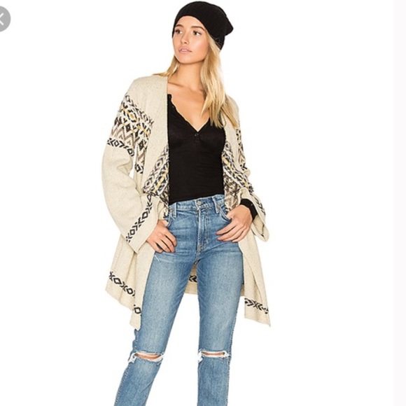 Chaser Sweaters New Boho Chic Tribal Drape Front Cardigan Poshmark